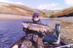 Mike Barrs with a superb 17.5lb Llyn Clywedog brown trout